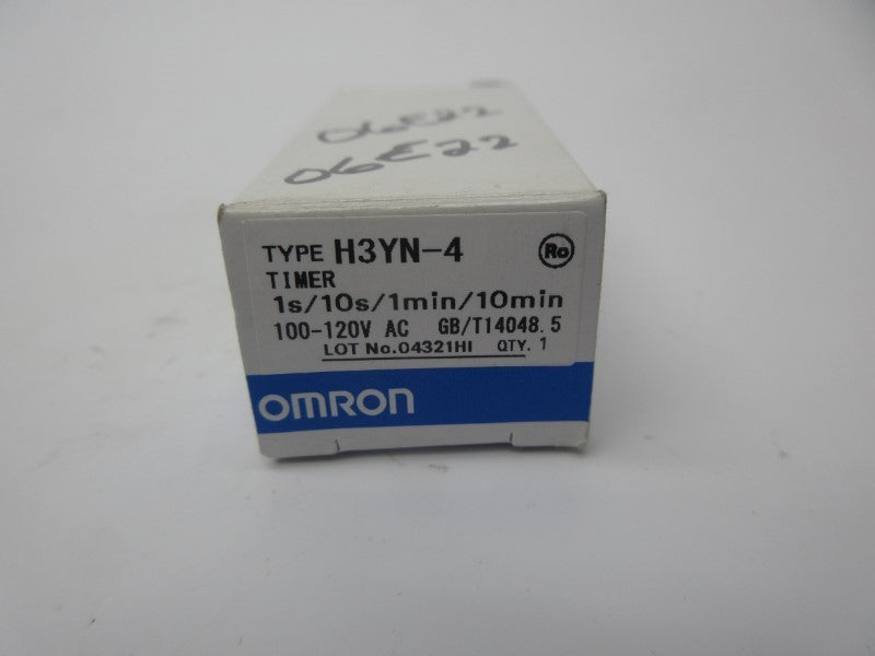 OMRON H3YN-4 100-120VAC 0.1S-10M NSMP