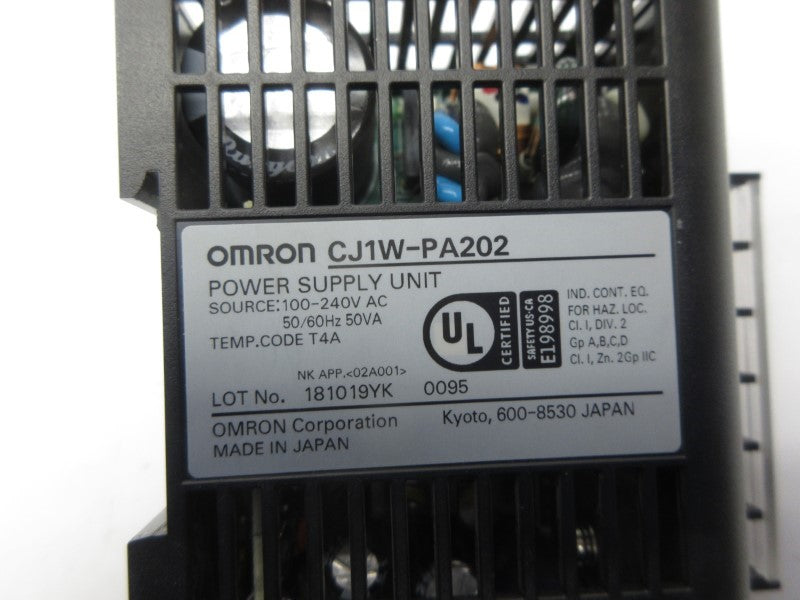 OMRON CJ1W-PA202 100-240VAC NSNP