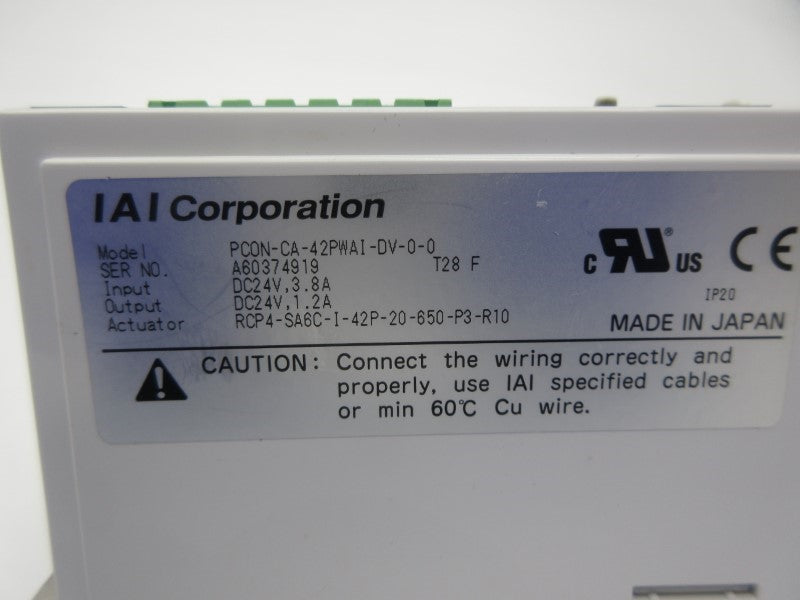 IAI PCON-CA-42PWAI-DV-0-0 24VDC 3.8A NSNP