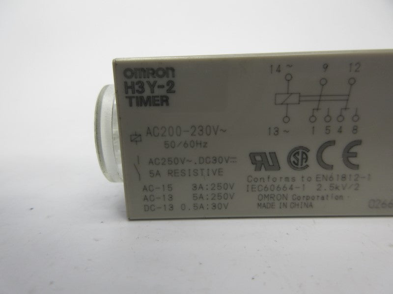 OMRON H3Y-2 200-230VAC 0-10S UNMP
