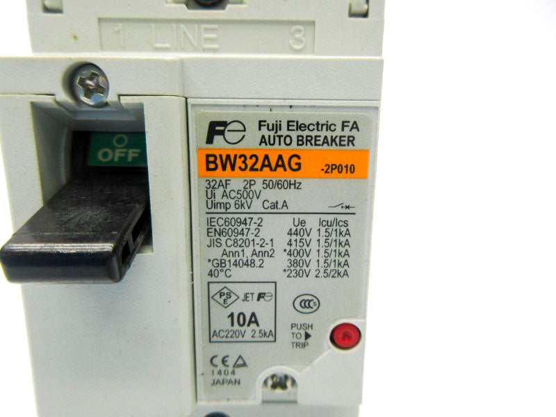 FUJI ELECTRIC BW32AAG-2P010 440V 10A NSNP