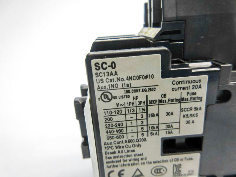 FUJI ELECTRIC 4NC0F0B10 SC-0 200-220V 30A NSNP