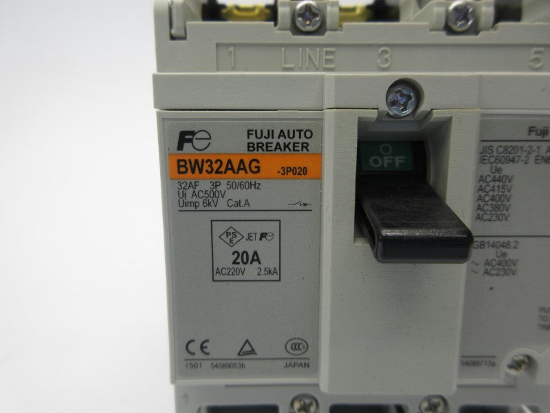 FUJI ELECTRIC BW32AAG-3P020 500V 20A NSNP