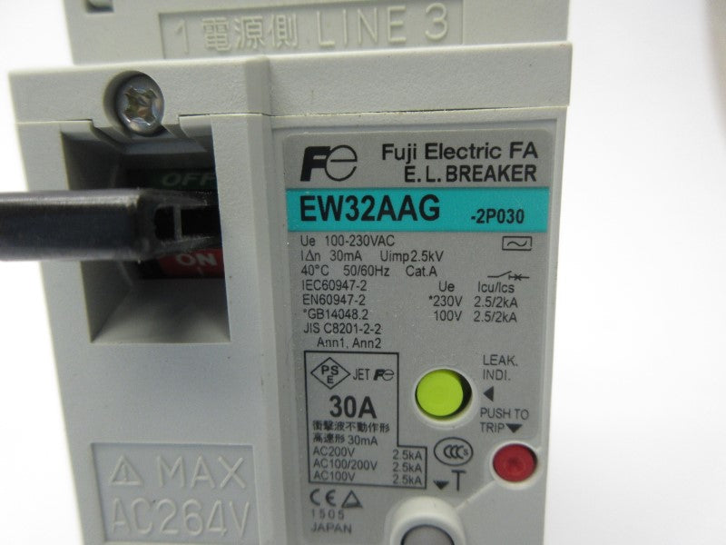 FUJI ELECTRIC EW32AAG-2P030 100-230VAC 30A NSNP