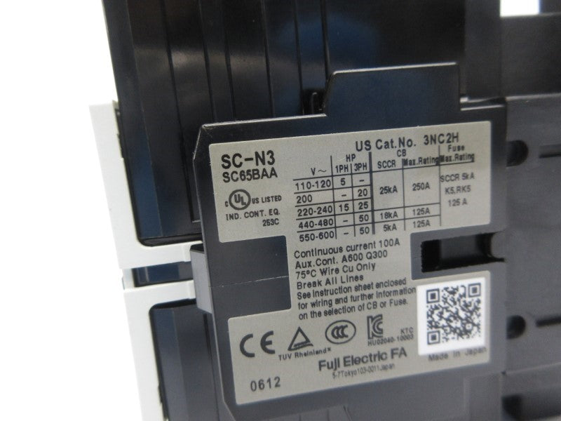 FUJI ELECTRIC 3NC2H SC-N3 100-110/110-120V NSNP
