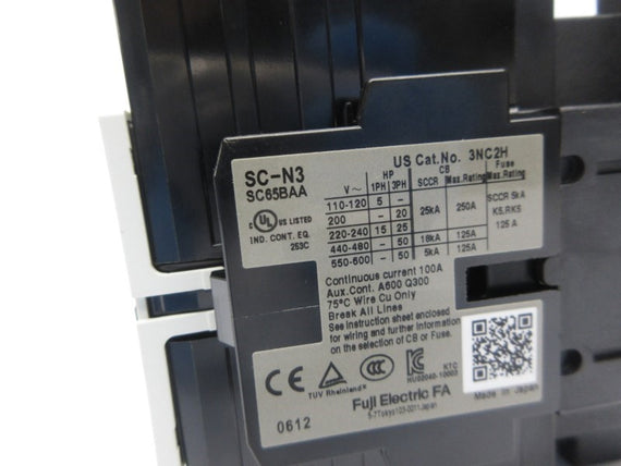 FUJI ELECTRIC 3NC2H SC-N3 100-110/110-120V NSNP