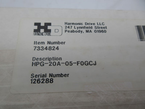 HARMONIC DRIVE HPG-20A-05-FOGCJ NSFS