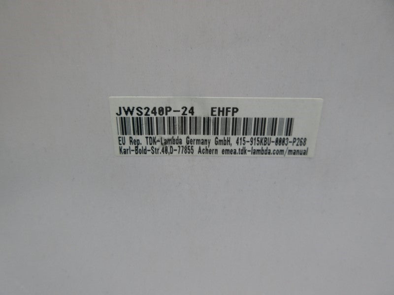TDK LAMBDA JWS240P-24 100-240VAC 3.2A NSMP