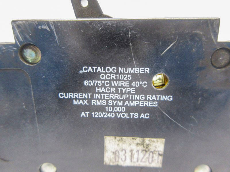 CUTLER HAMMER QCR1025 120/240VAC 25A UNMP