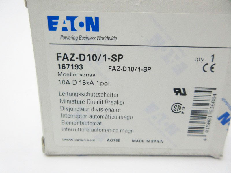 EATON FAZ-D10/1-SP 240/415V 10A NSMP