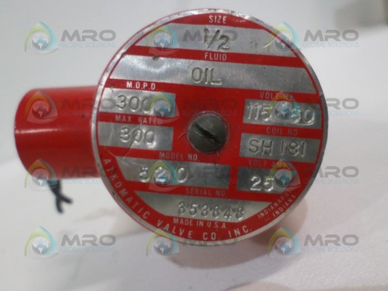 ATKOMATIC 520 BRASS SOLENOID VALVE  UNMP