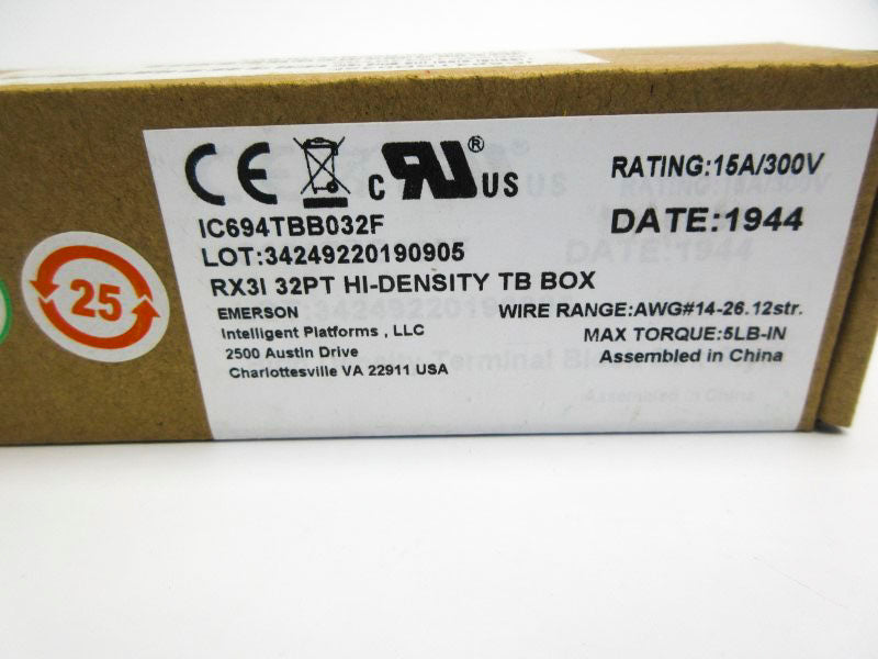 EMERSON IC694TBB032F NSMP