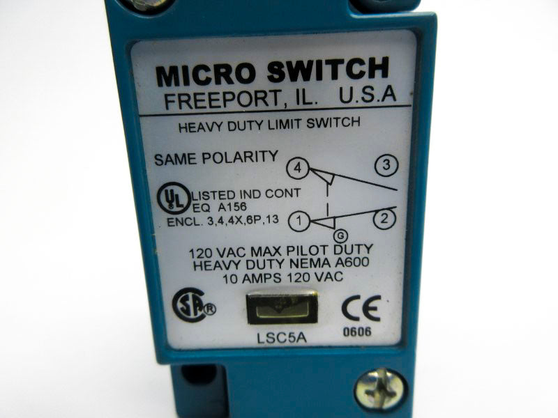 MICRO SWITCH LSC5A 120VAC 10A NSNP