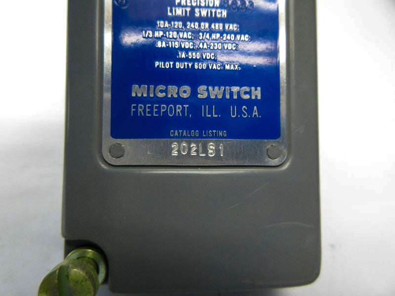 MICRO SWITCH 202LS1 600VAC 10A (GREY) NSNP
