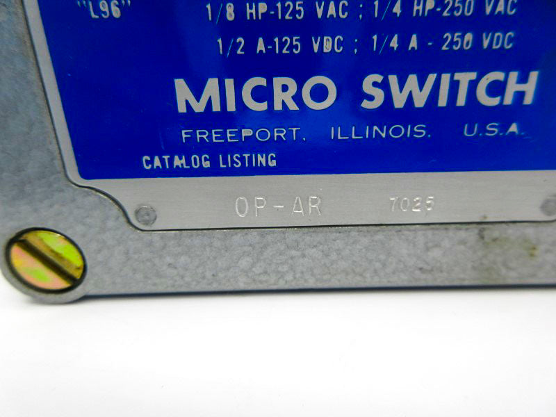 MICRO SWITCH OP-AR 480VAC 15A (GREY) NSNP