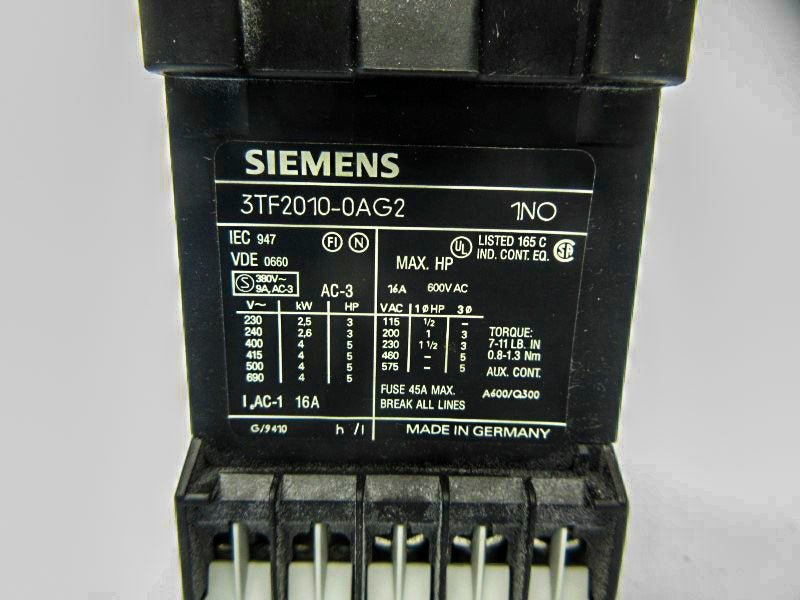 SIEMENS 3TF2010-0AG2 110V NSNP
