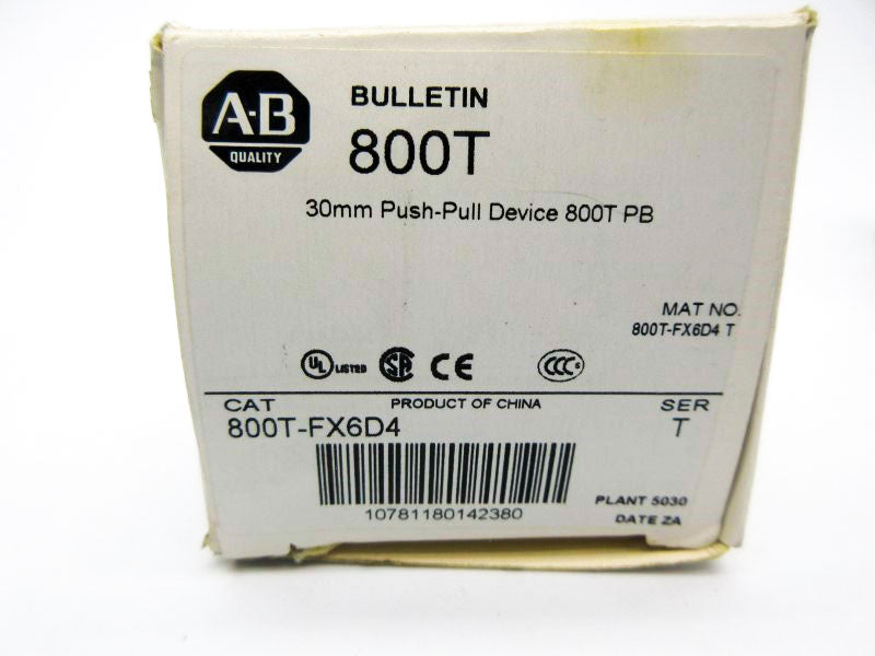 ALLEN BRADLEY 800T-FX6D4 SER. T (AS PICTURED) (WH) NSMP