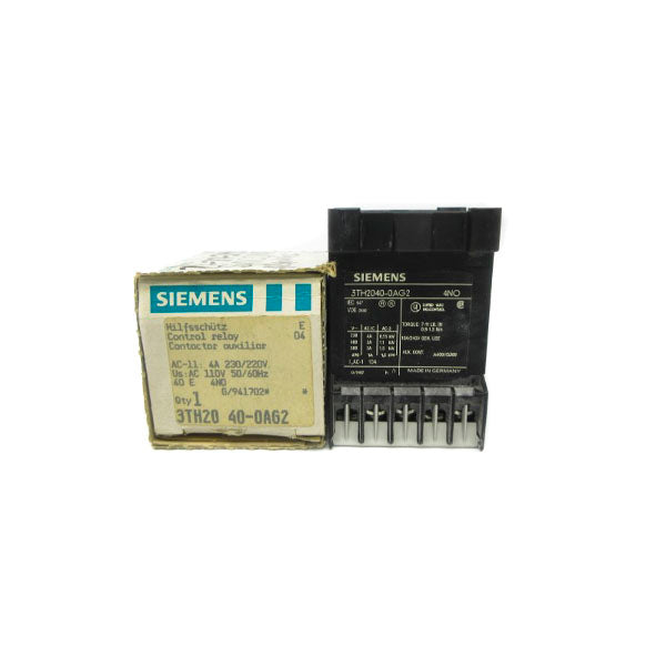 SIEMENS 3TH2040-0AG2 110VAC NSMP