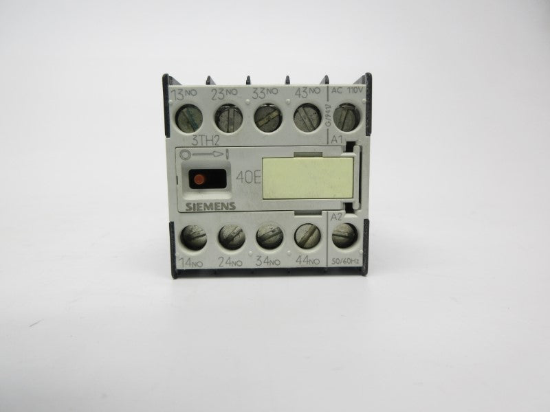SIEMENS 3TH2040-0AG2 110VAC NSMP