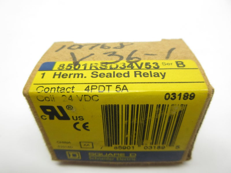 SQUARE D 8501RSD34V53 SER. B 24VDC NSMP