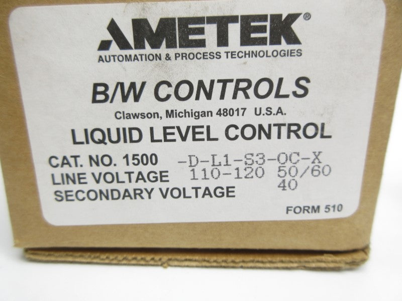 AMETEK 1500-D-L1-S3-OC-X 110-120V NSMP
