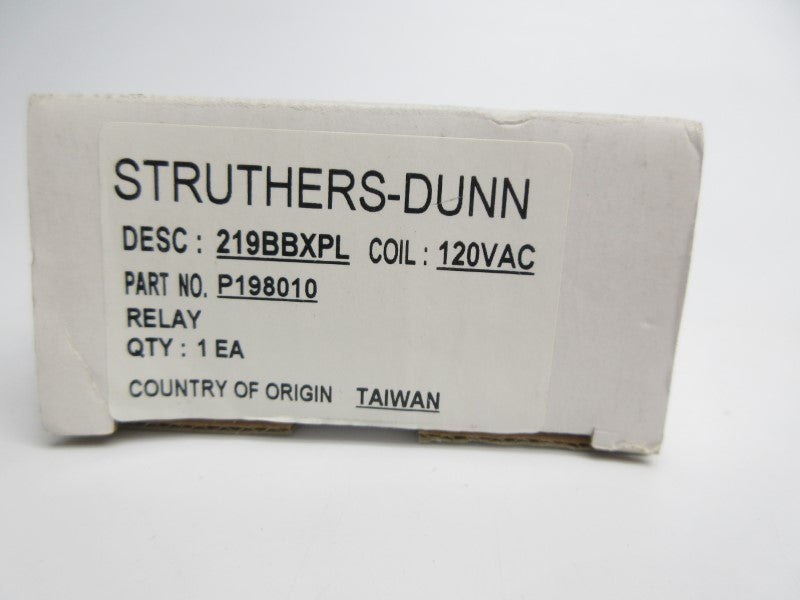 STRUTHERS DUNN 219BBXPL 120VAC 10A NSMP