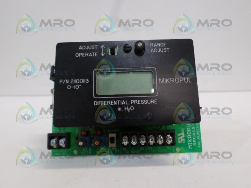 MIKORUPUL 21100113 DIFFERENTAL PRESSURE TRANSMITTER  UNMP