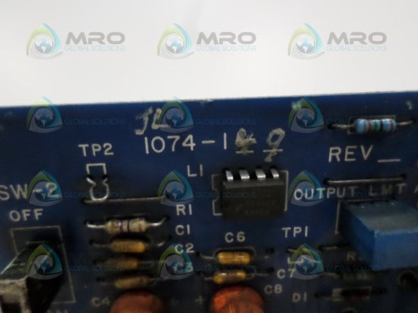 CONTROL TECHNIQUES 1074-1 POWER SUPPLY BOARD  UNMP