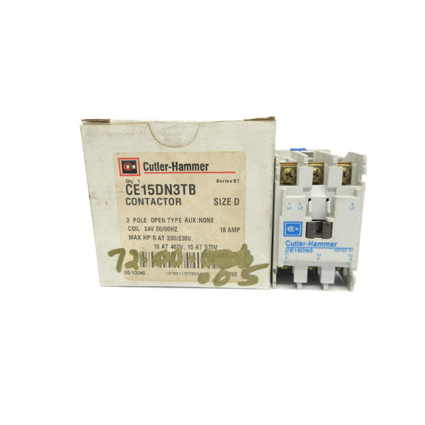CUTLER HAMMER CE15DN3TB SER. B1 24V 18A NSMP