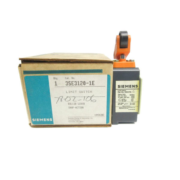 SIEMENS 3SE3120-1E 600VAC 10A NSMP