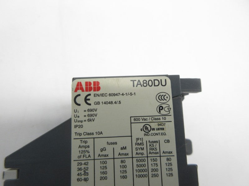 ABB TA80DU-80 690V 60-80A NSNP