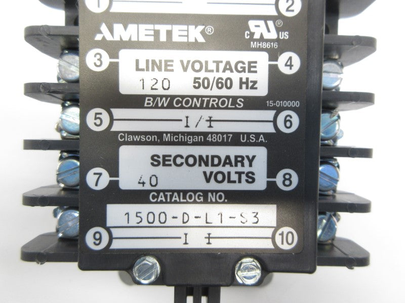AMETEK 1500-D-L1-S3 120V NSNP