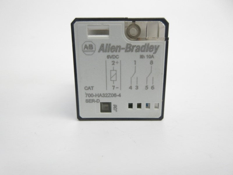 ALLEN BRADLEY 700-HA32Z06-4 SER. D 6VDC 10A NSNP