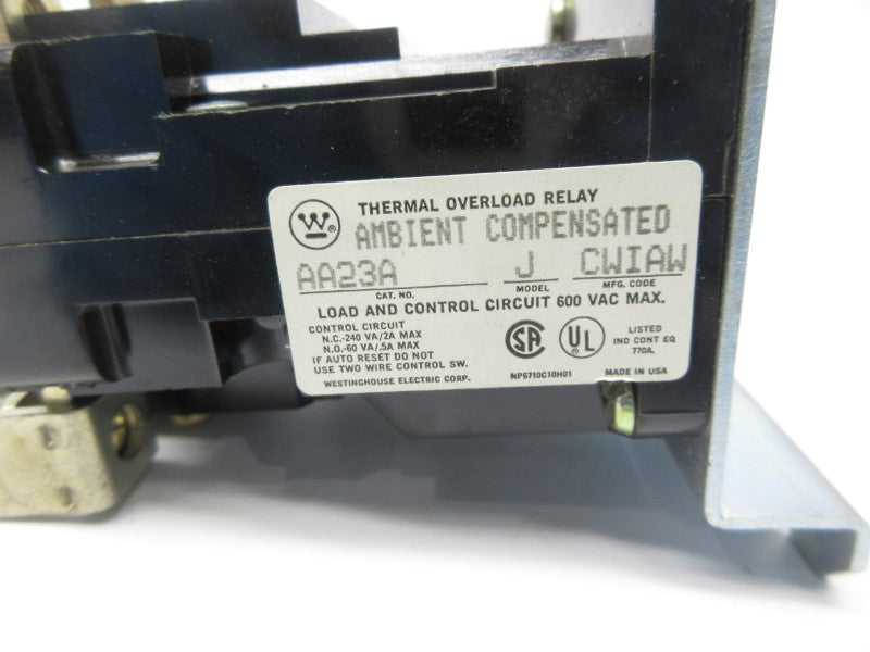 WESTINGHOUSE AA23A 600VAC NSNP