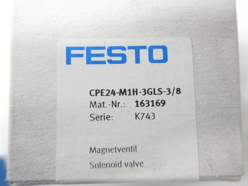 FESTO CPE24-M1H-3GLS-3/8 163169 NSFS