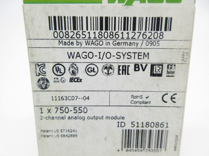 WAGO 750-550 NSFS