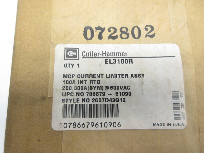 CUTLER HAMMER EL3100R 600VAC 100A NSFS