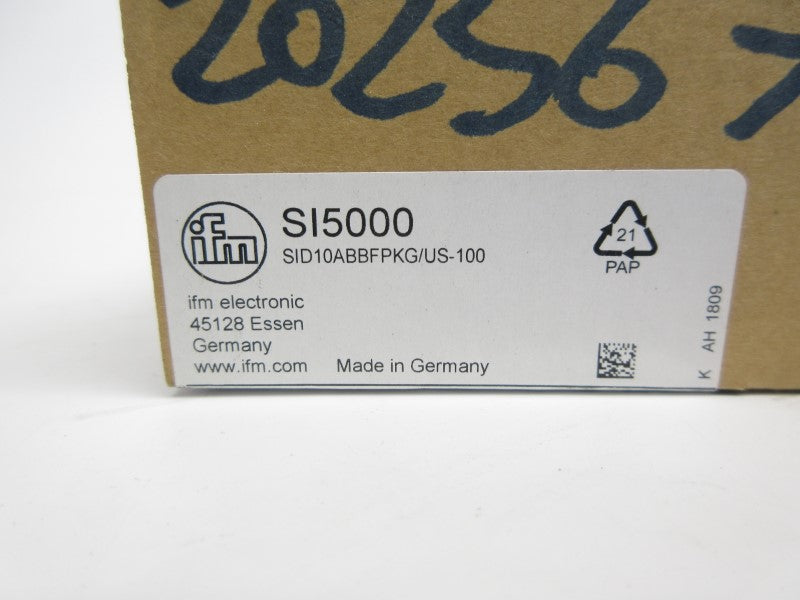 IFM EFECTOR SID10ABBFPKG/US-100 SI5000 19-36VDC NSMP