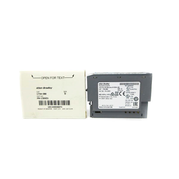 ALLEN BRADLEY 1734-IB8 SER. D F/W 3.022 24VDC NSMP