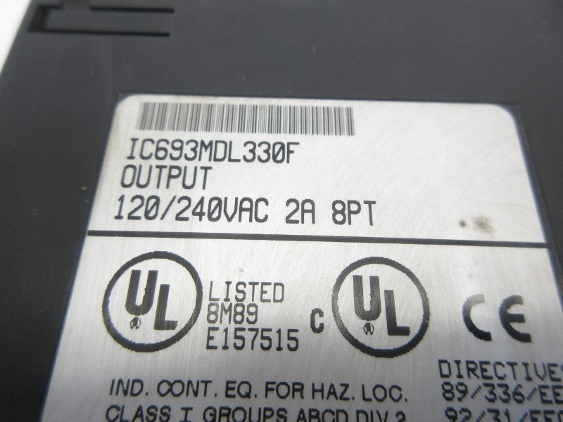 FANUC IC693MDL330F 120/240VAC 2A (NO TERMINAL/DOOR) UNMP