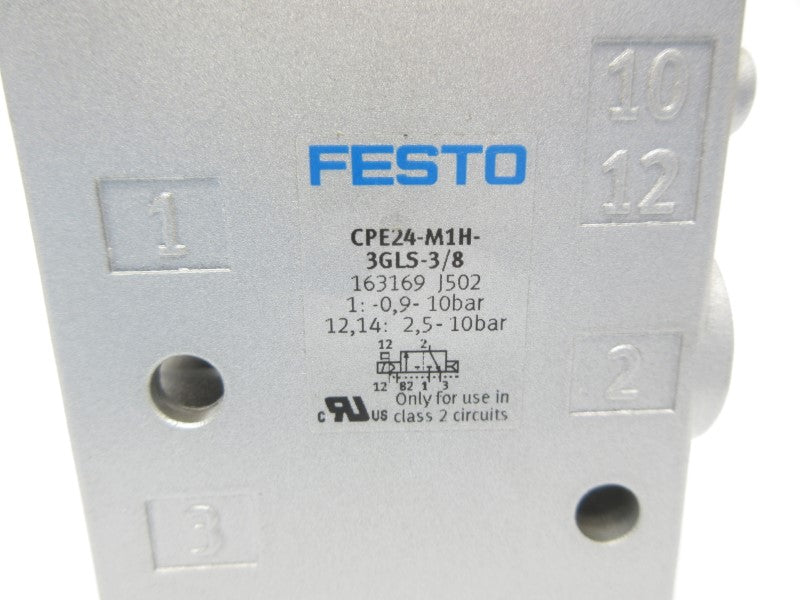 FESTO CPE24-M1H-3GLS-3/8 163169 24VDC NSNP