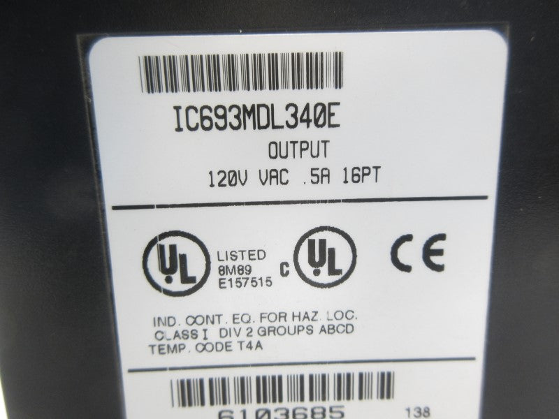 FANIC IC693MDL340E 120VAC .5A NSNP
