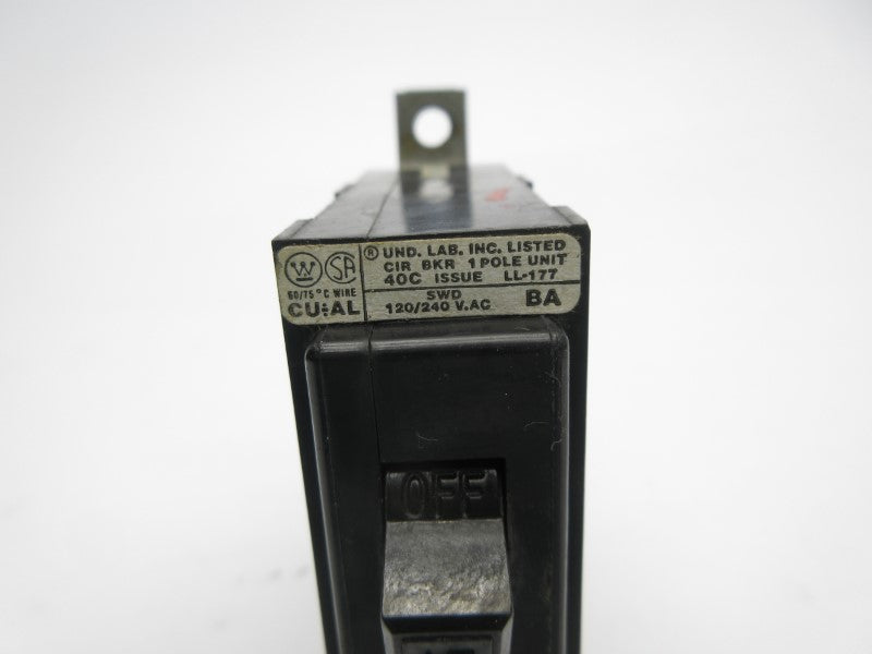 WESTINGHOUSE BA115 120/240VAC 15A UNMP