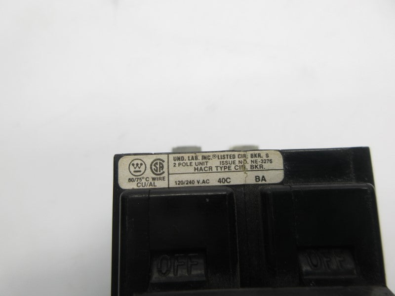 WESTINGHOUSE BA220 20A 40VAC UNMP