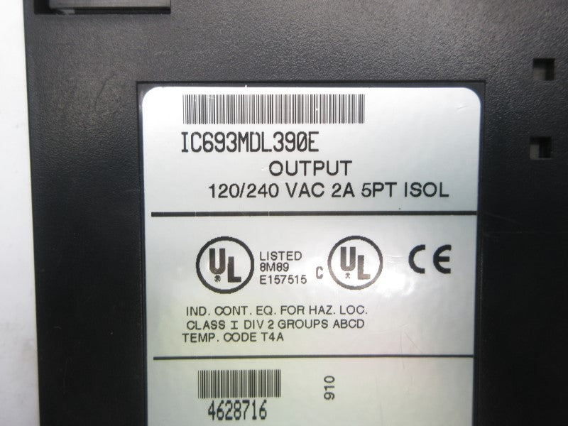 FANUC IC693MDL390E 120/240VAC 2A (AS PICTURED) NSNP