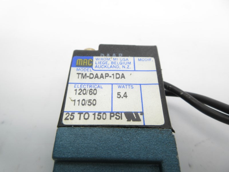 MAC TM-DAAP-1DA 110/120V 25-150PSI NSNP