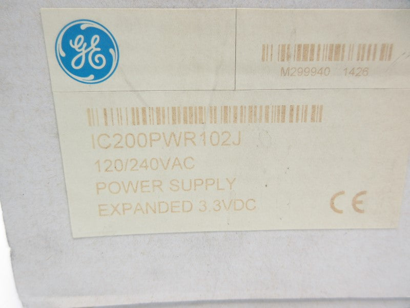 GENERAL ELECTRIC IC200PWR102J 120/240VAC NSFS