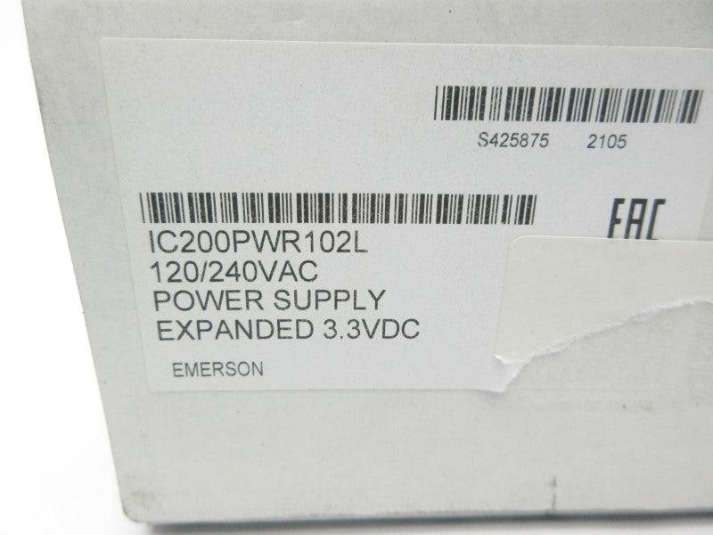 EMERSON IC200PWR102L 120/240VAC NSFS