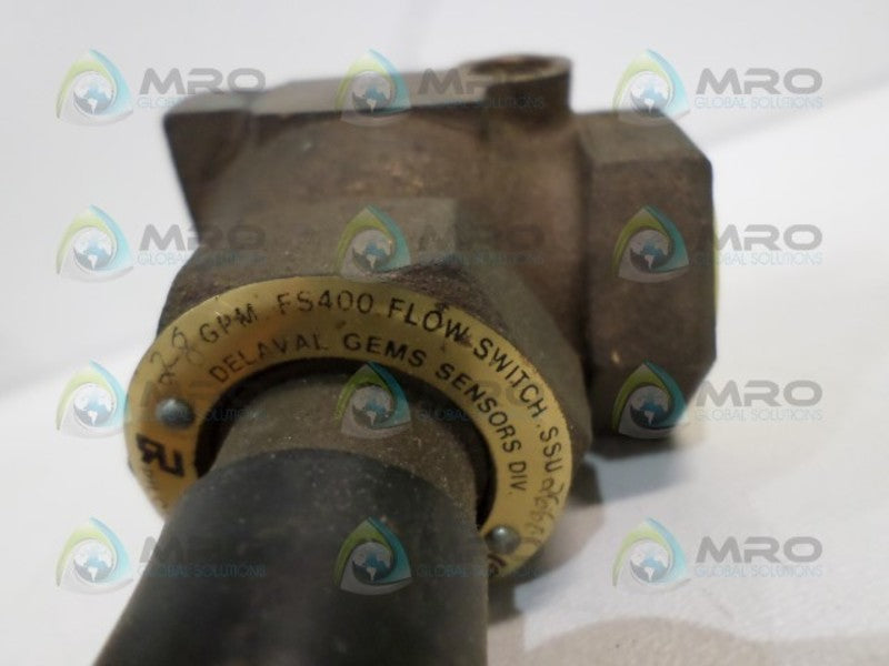 DELAVAL GEMS GPM-FS400 BRONZE FLOW SWITCH VALVE  NSNP