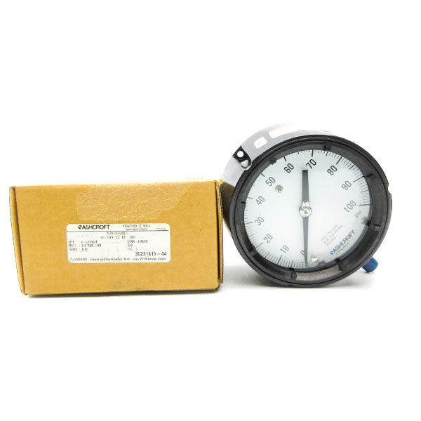 ASHCROFT 45-1279-SS-02L-100# 0-100PSI 4-1/2" (BR) NSMP